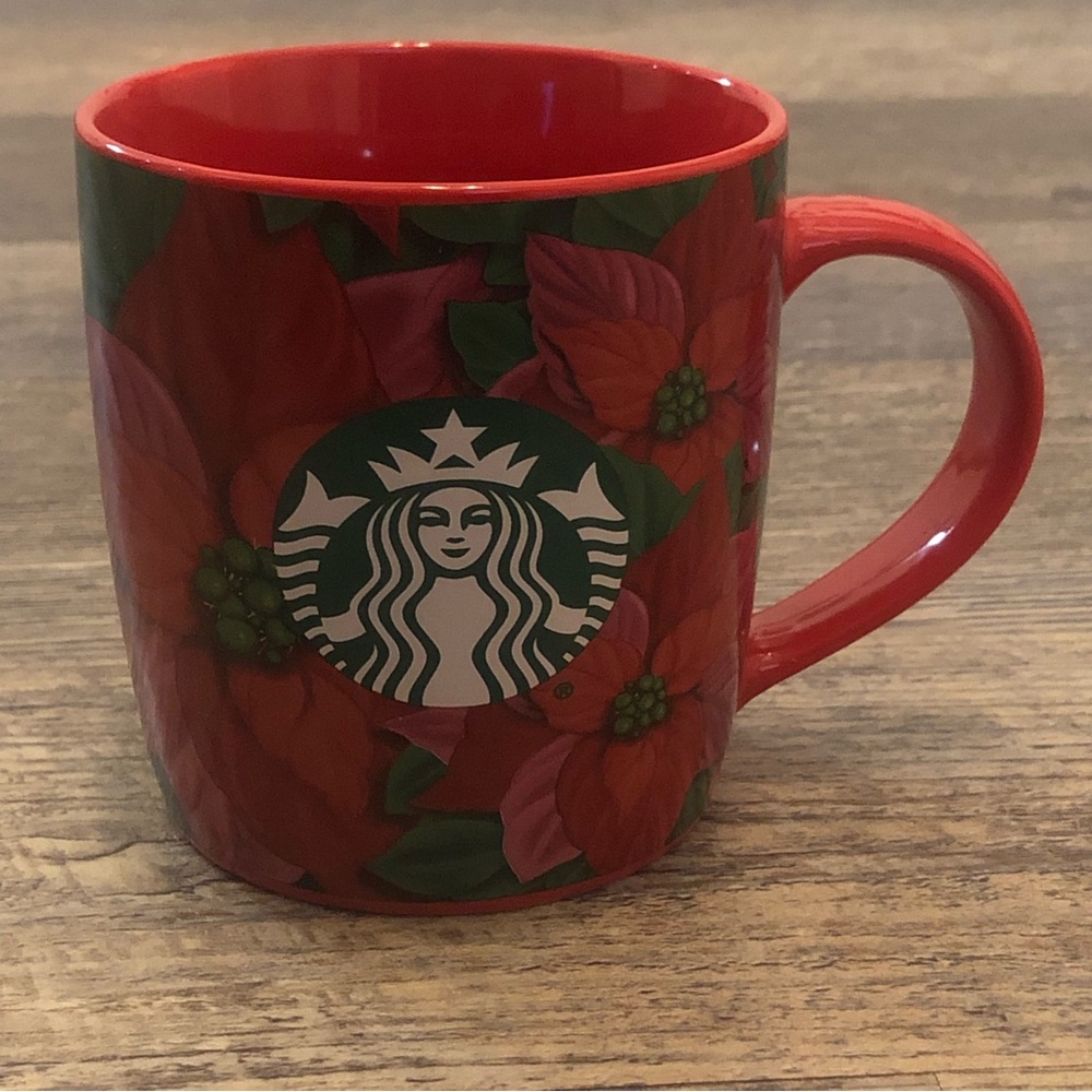 Starbucks Pointsetta Mug, beautiful!  EUC